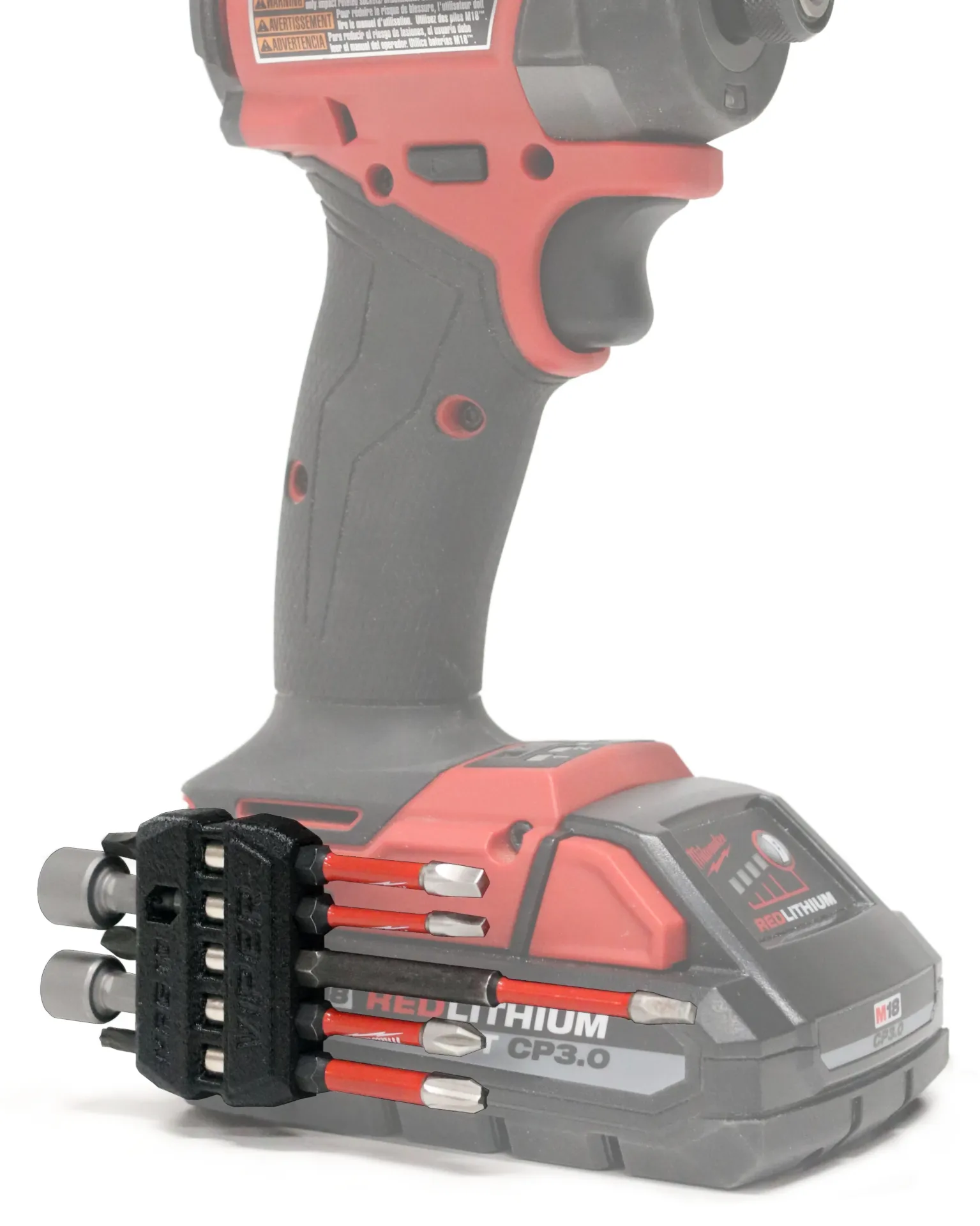 MAG-10 Bit Holder, Fits Milwaukee M18, RIGHT SIDE